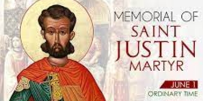 1 มิถุนายน  ระลึกถึงนักบุญยุสติน  มรณสักขี  (St. Justin, Martyr, memorial)